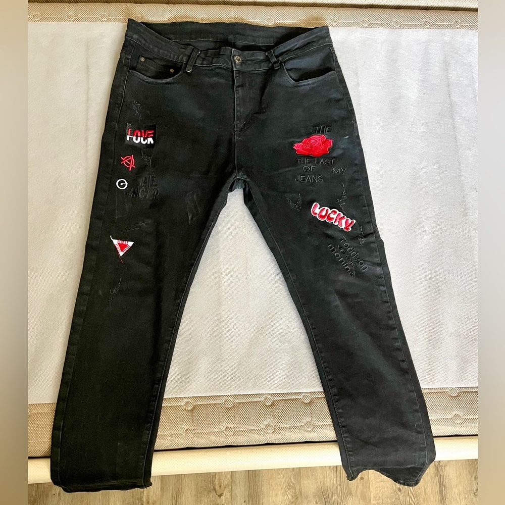 Men’s Graphic Designer Jeans Sz.34